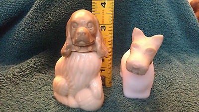 Avon Dog Figurine Cologne Perfume Vintage Bottles RARE