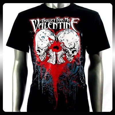 Bullet For My Valentine Rock Band Biker T shirt Sz M Rider Bu25