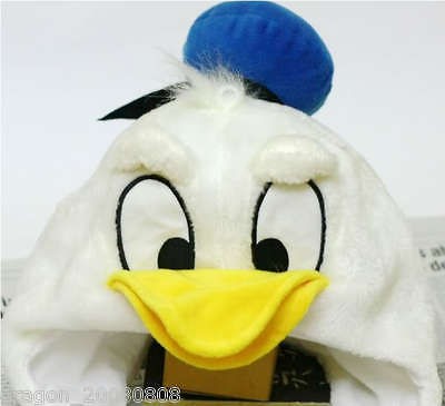 Disney Donald Duck Hat Cap Costume Plush Cosplay Soft Fancy Cute New 