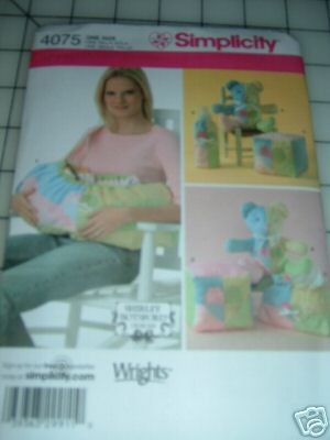 SIMPLICITY 4075 PATTERN BABY carrier block bottle cover