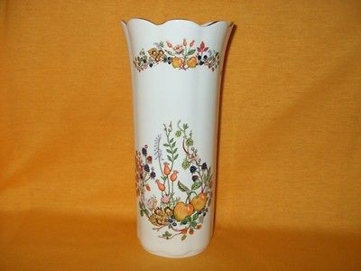 Newly listed AYNSLEY SOMERSET VASE MAYFAIR MOLD FRUITS & BERRIES FINE 