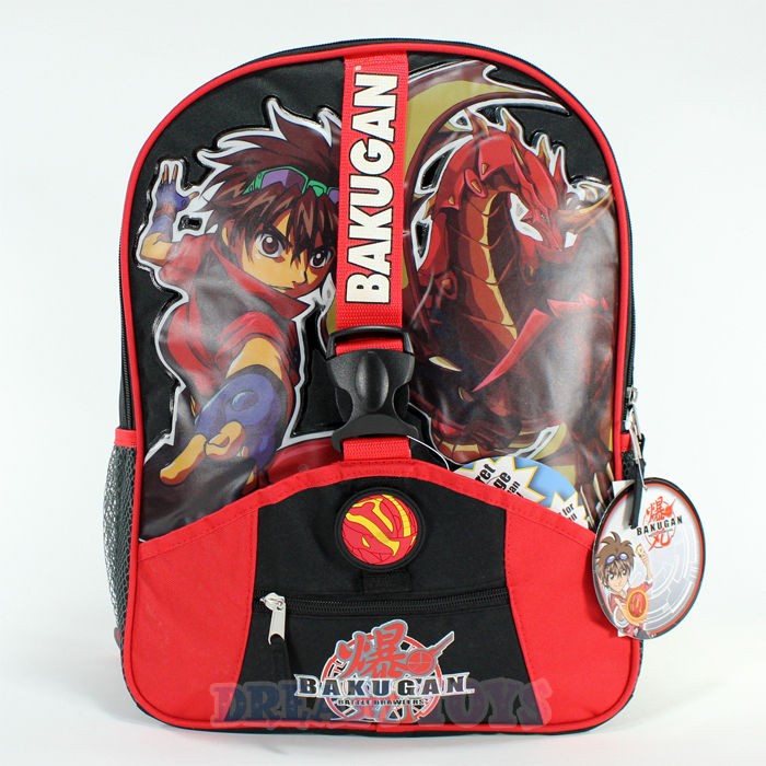 Bakugan Battle Brawlers 16 Large Backpack   Book Bag Boys School