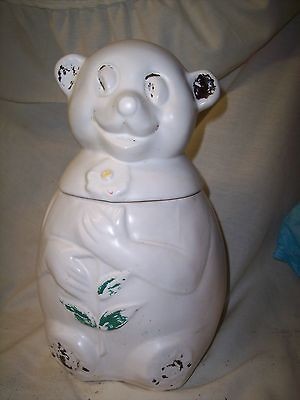 Vintage McCoy Cookie Jar bald head bear RARE OLD McCOY COOKIE JAR NICE 