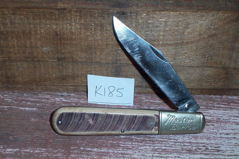 Vintage Colonial Master Barlow Single Blade Folding Knife.