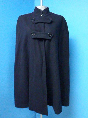 52361 Brucks   Dark Blue Wool Vintage Nurses Women Full Cape