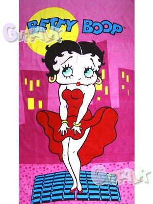 NEW Betty Boop BettyBoop Cotton Bath Shower Towel #A 44 x 24