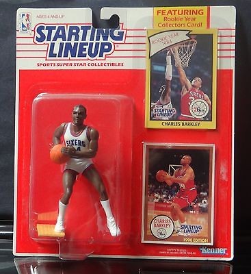 1990 SIXERS CHARLES BARKLEY STARTING LINE UP VERY NICE SET BREAK [Ant 