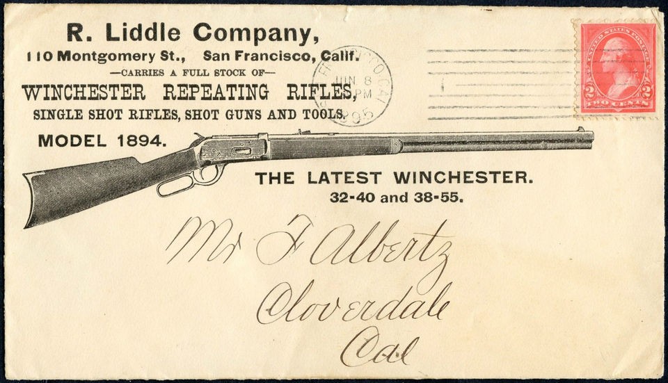 LIDDLE/WINCHESTER REPEATING RIFLE GUN COVER 6 8 1895 W/ GRID CNL 