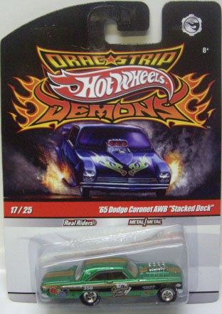 HOT WHEELS DRAG STRIP DEMONS 65 DODGE CORONET AWB STACKED DECK 164