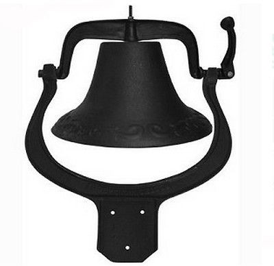 New Large Cast Iron Dinner Bell Farm Church School #2 Antique Vintage 