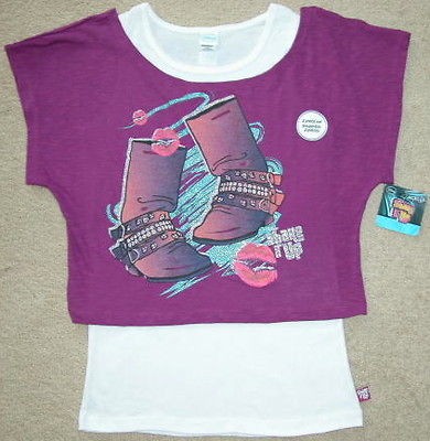 DISNEY / SHAKE IT UP / DANCE / GIRLS 2 PC T SHIRT / SIZE X LARGE (16 