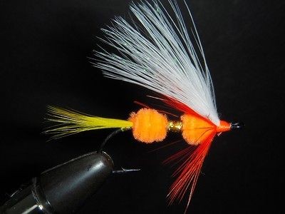   Double Egg Sperm Fly Flies Fishing Steelhead Salmon Rod Reel Alaska