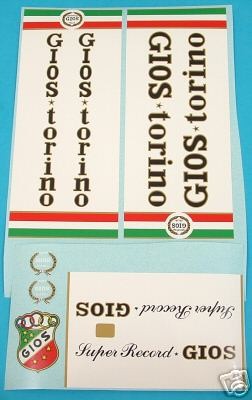 Gios complete set of decals vintage