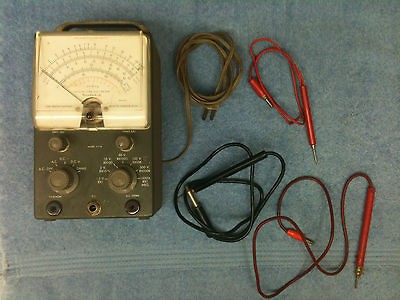 Vintage Heath Company Meter model V 7A and leads Benton Harbor, Mich.