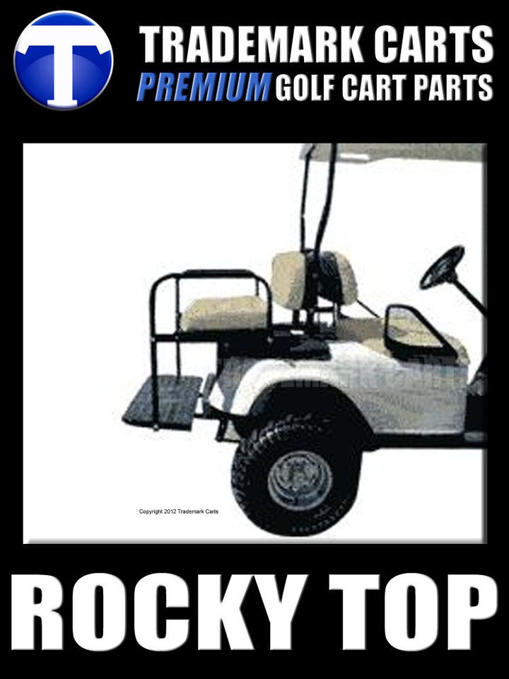    22 GOLF CART REAR 2 IN 1 FLIP FOLD SEAT KIT CARGO BED IVORY CUSHIONS