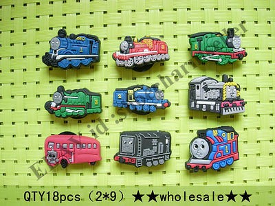 18pcs Thomas The Tank Engine wholesale shoe charms for fit jibbitz 