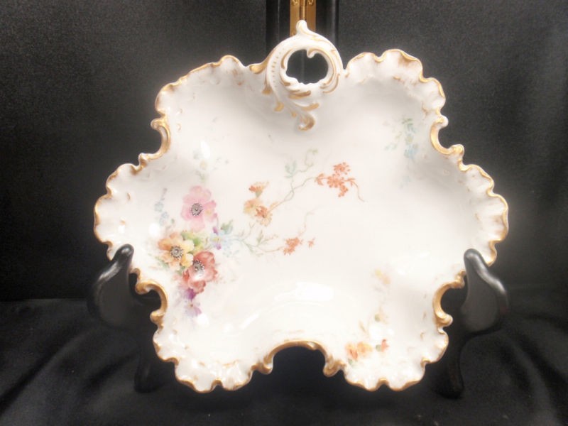 Vintage MONBIJOU Big Floral Candy Dish Bowl ROSENTHAL   