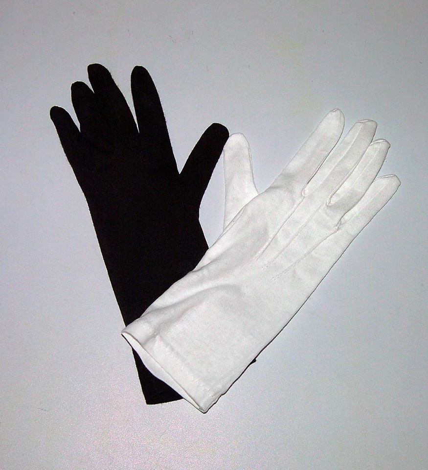 Cotton Gloves/Unisex/Long Wrist Civil War/Military/Band