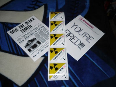 Back to the Future Plutonium Case Labels prop replicas