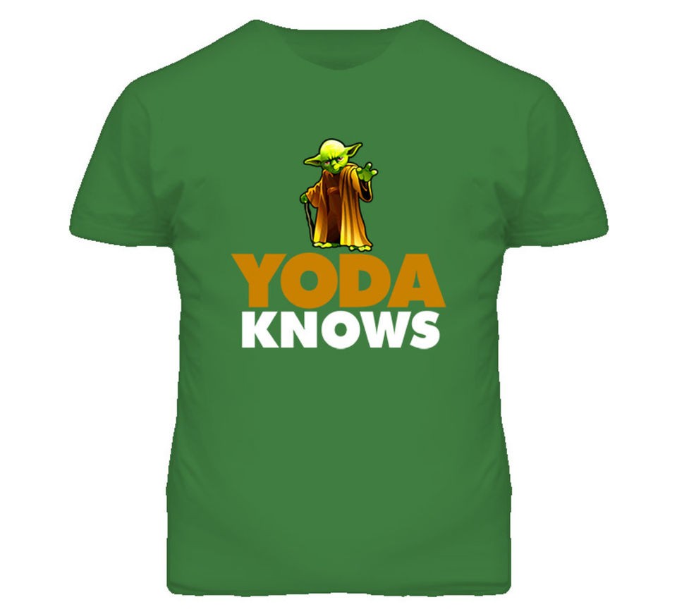 Yoda Knows Star Wars Bo Jackson Knows Style Movie T Shirt