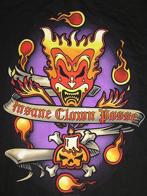 ICP INSANE Clown POSSEE NEW Banner Candles T SHIRT Black NEW XXL