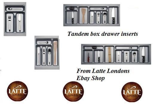   FORM LINE CUTLERY INSERTS FOR BLUM TANDEMBOX DRAW 450 MM DEPTH GREY