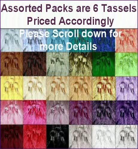 Pack 10 MINI TASSELS Bookmark Craft Cardmaking BRIDAL TRIMS tassle 20 