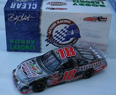 2002 BOBBY LaBONTE #18 INTERSTATE BATTERIES CLEAR CAR PONTIAC GRAND 