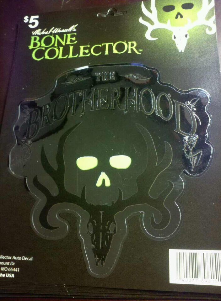 Bone Collector Auto Decal * The Brotherhood * Deer Skull *