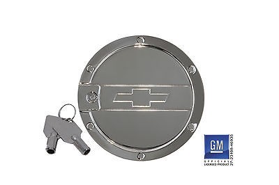 Bowtie Chrome Locking Fuel Door Chevrolet Camaro SS RS Gen 5 2010 13 