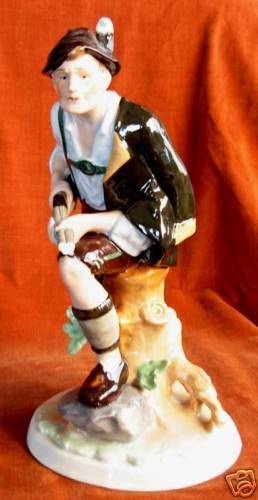 VINTAGE HS   BOCK WALLENDORF GERMANY HUNTER FIGURINE