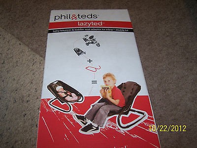 Phil Teds Lazy Ted Baby Bouncer/Toddler Seat Adaptor for Inline Double 