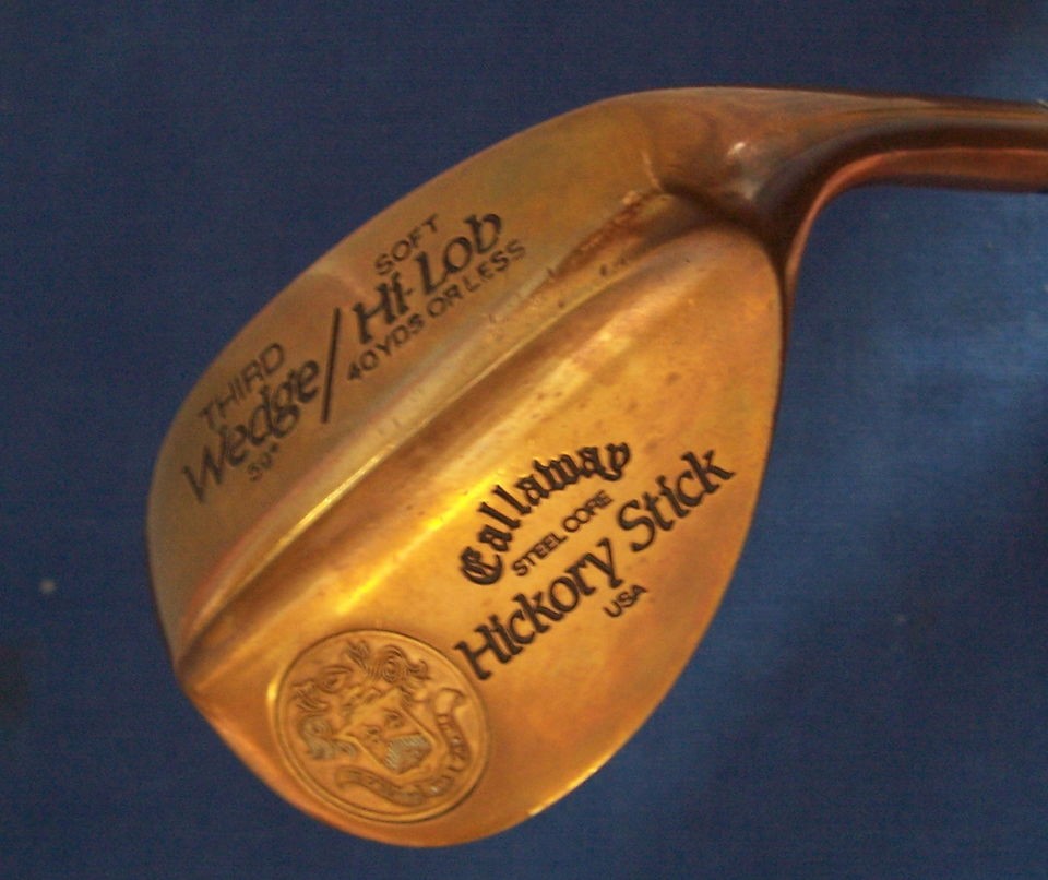 Rare Callaway Beryllium Hickory Stick 59º Wedge factory shaft&grip 8 