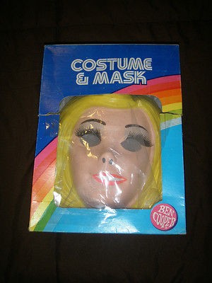   BARBIE BRIDE 1982 BEN COOPER HALLOWEEN MASK & COSTUME BOX M (8 10