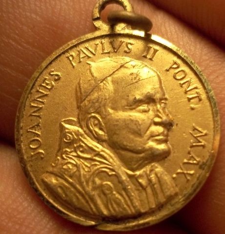 VINTAGE JOANNES PAULUS II PONT. MAX PAPA MEDAL #910