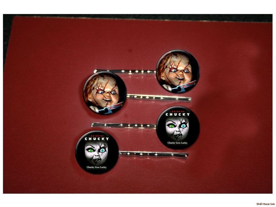 BRIDE OF CHUCKY killer doll 2 pairs of charm EARRINGS