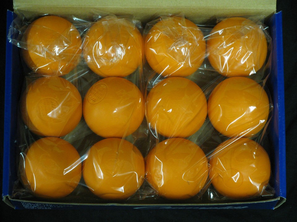 New Dozen(12) Orange Champion Official Rubber Lacrosse Balls NFHS 