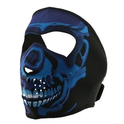 in 1 Reversible Motorcycle Biker, Ski, Neoprene Face Mask   Neon 