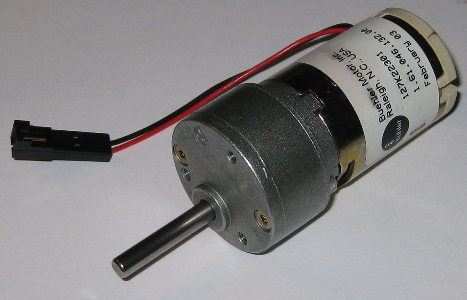 Buehler 24V 144 RPM Gearhead DC Motor   Long Shaft  Compact Geared 