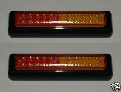 PAIR M/VOLT LED STOP/TAIL/INDICATOR LAMPS AUS DESIGN BRITE LED TECH 2X 