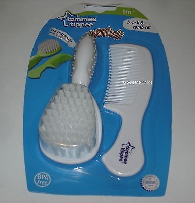 Tommee Tippee Soft Bristles Newborn First Brush and Comb Set BPA Free 