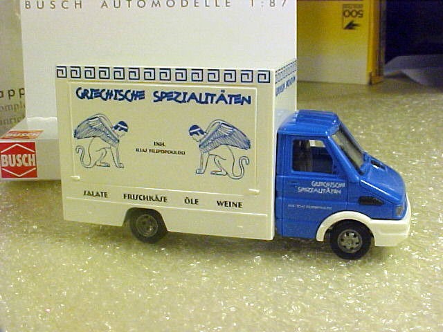 Busch HO 1/87 Iveco Daily Greek Food Concession Truck