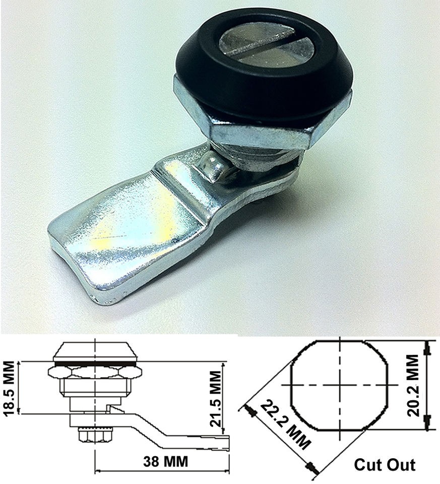   Turn Lock (For Enclosures, HVAC, Generators, Boxes, Cabins, etc