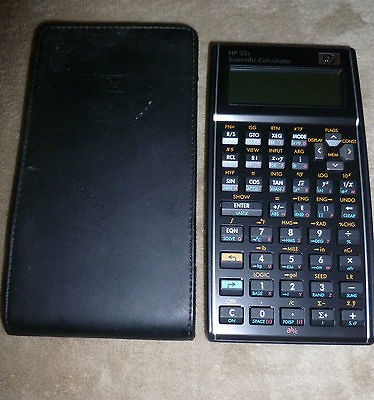 HP 35S Scientific Calculator with Case & Battery~FREE SHIP ~Excellent 
