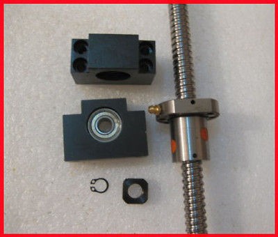 anti backlash ballscrew RM1605 400mm C7+1set BK/BF12 for CNC Machine