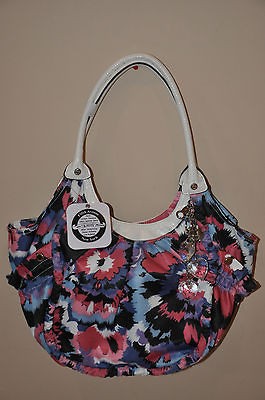 NWT Kathy Van Zeeland Petite Cherie Watercolor Tie Dye Lg Shopper Orig 