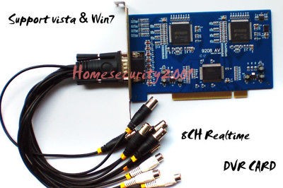   Security PC Based DVR Digital Video Capture Card 8 ch 240fps