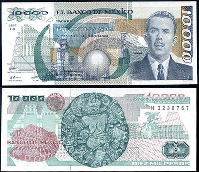 10000 pesos in North & Central America