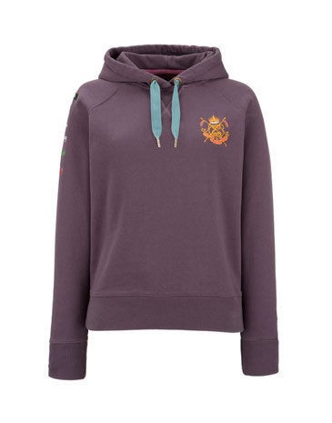 New JOULES Mary King Hoody Mulberry Sweatshirt 8 18