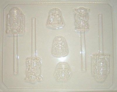 STAR WARS R2D2 YODA STORM TROOPERS CHOCOLATE MOLD MOLDS